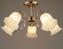 Люстра потолочная пятирожковая Мелодия Света Е27 220В 60Вт Золото картинка 